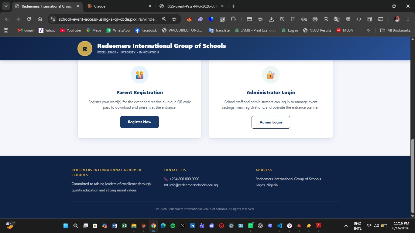 RIGS QR Code Scanner screenshot